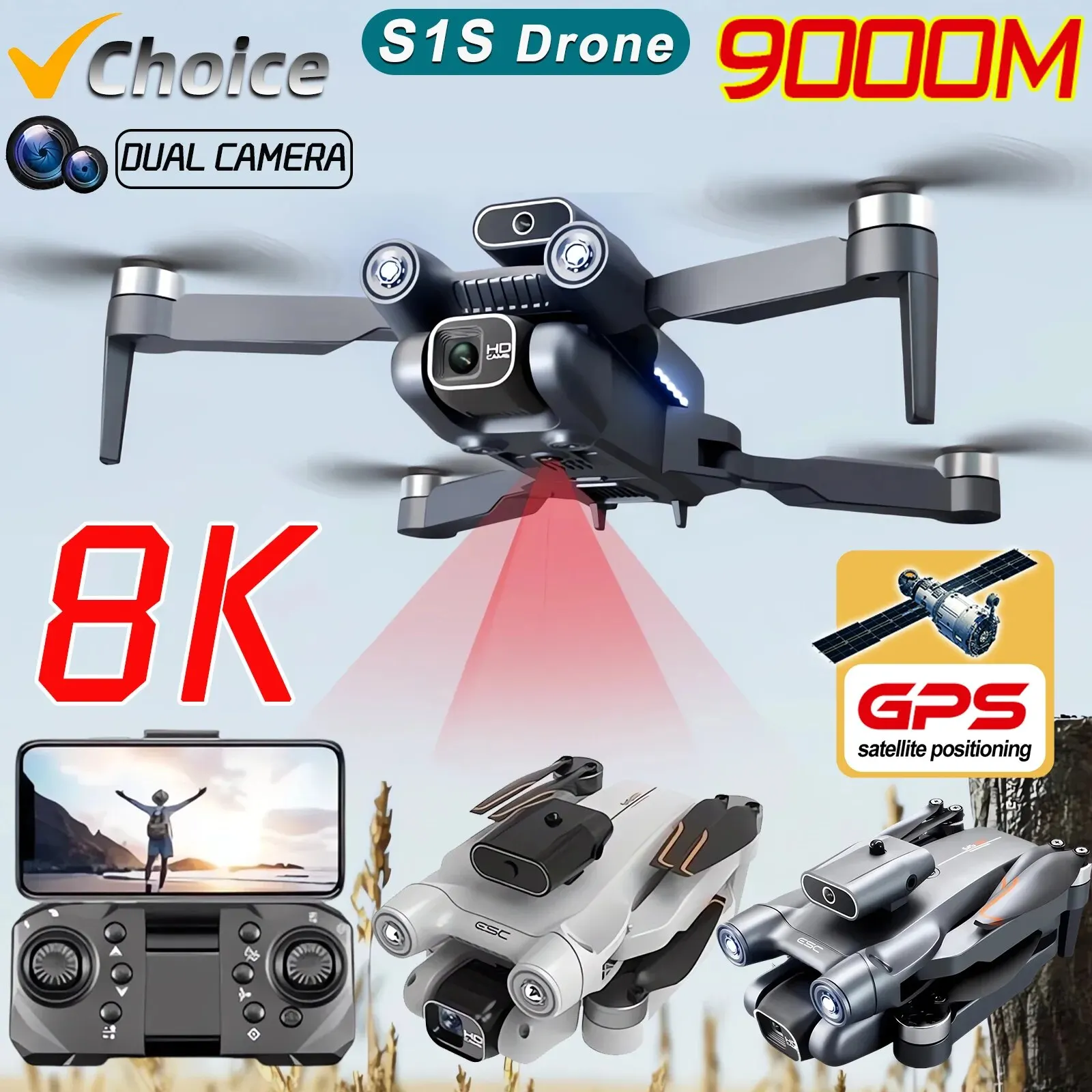 Nuovo S1S 5G GPS Drone Camera  - Drone Camera Professional recensione e prezzo